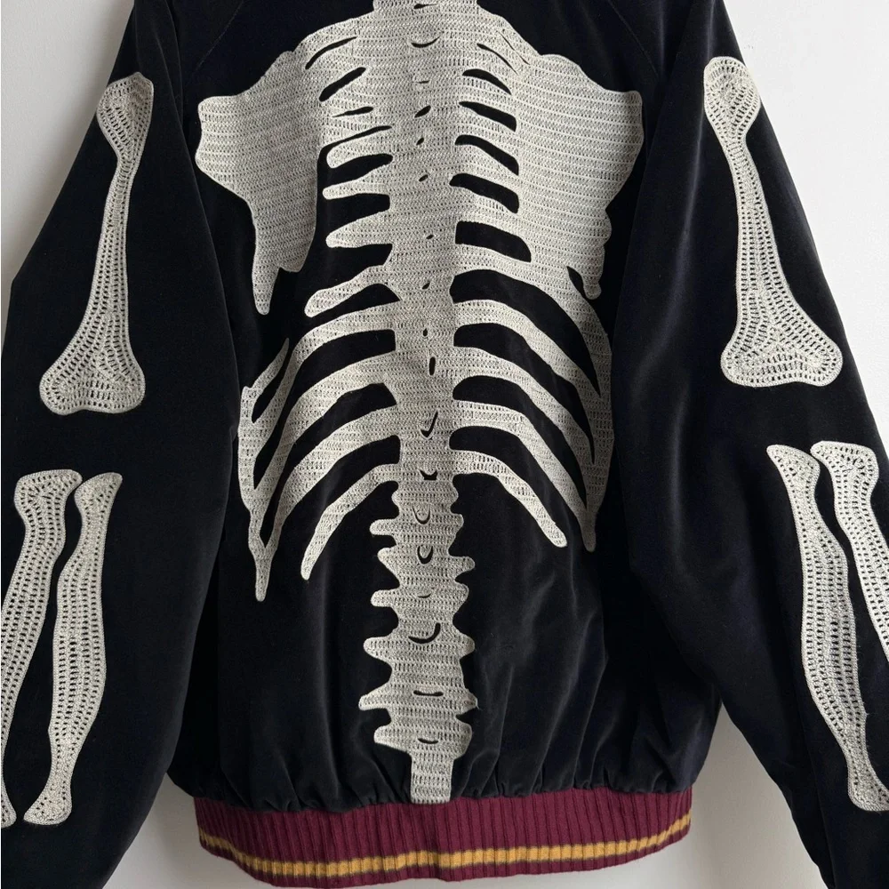 Kapital “Bone” Velvet Sukajan Jacket — Navy — Made in Japan - Picture 9 of 12